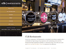 Tablet Screenshot of clbrestaurants.com